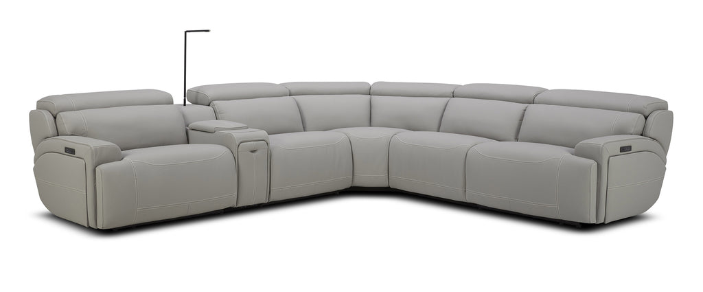 6095B Sectional in Grey | J&M Furniture