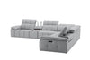 Beaumont Power Recliner 8301 in Light Grey | J&M Furniture