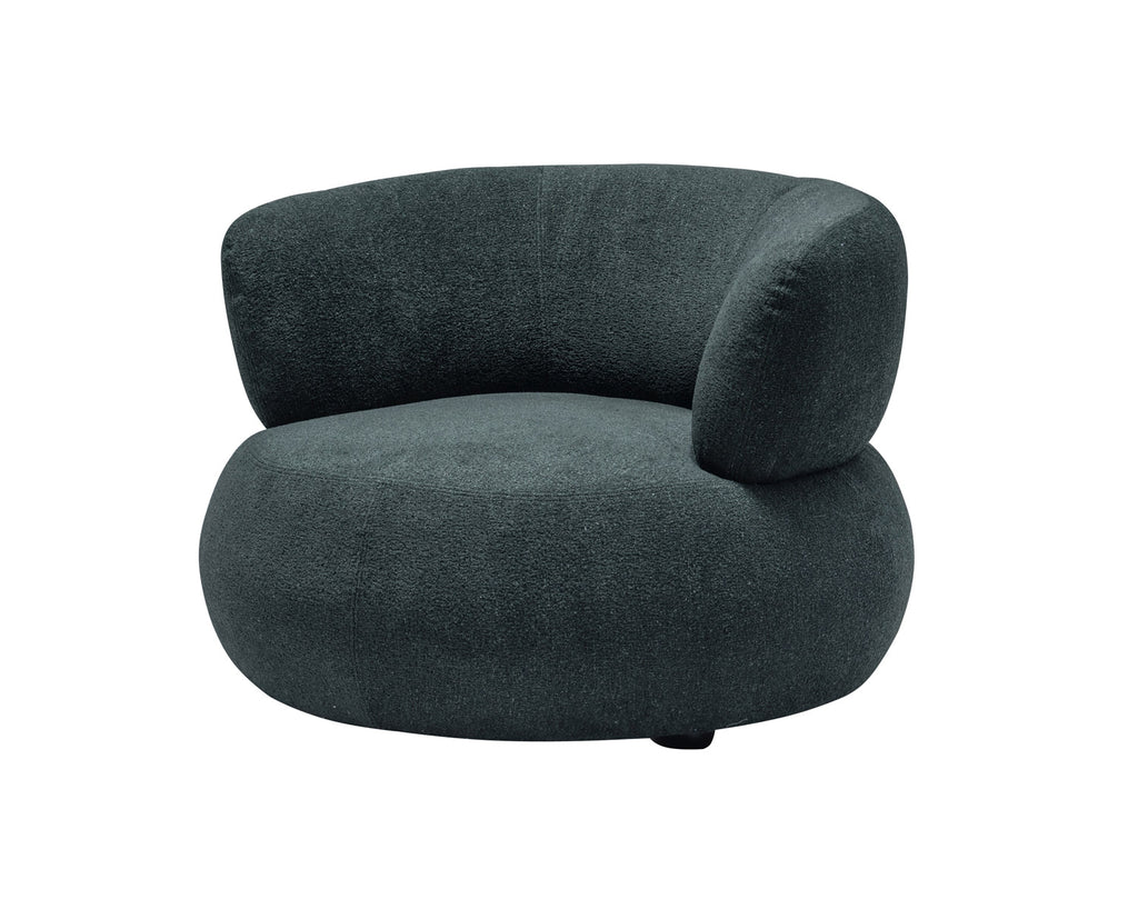 HF5512A Modern Fabric Armchair in Dark Blue | J&M Furniture