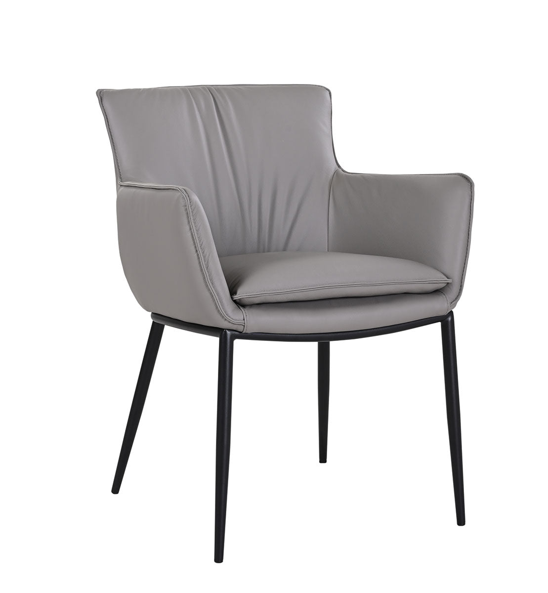 Kani Leather Armchair in Grey | J&M Furniture