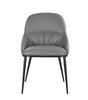 Kora Leather Chair in Dark Grey (Pair) | J&M Furniture