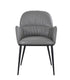 Kora Leather Armchair in Dark Grey | J&M Furniture