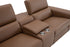 Picasso Loveseat with Console In Caramel | J&M Furniture