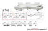 A761 Sectional in Off White | J&M Furniture