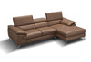 A973b Premium Leather Mini Sectional in Caramel | J&M Furniture