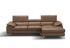 A973b Premium Leather Mini Sectional in Caramel | J&M Furniture