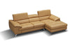 A973b Premium Leather Mini Sectional in Freesia | J&M Furniture