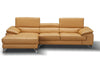 A973b Premium Leather Mini Sectional in Freesia | J&M Furniture