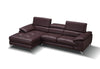 A973b Premium Leather Mini Sectional in Maroon | J&M Furniture