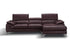 A973b Premium Leather Mini Sectional in Maroon | J&M Furniture