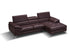 A973b Premium Leather Mini Sectional in Maroon | J&M Furniture