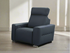 i790 Reclining Leather Chair in Blue | Incanto