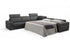 i912 Reclining Leather Sectional in Blue Grey | Incanto