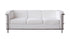 Cour Italian Leather Sofa in White