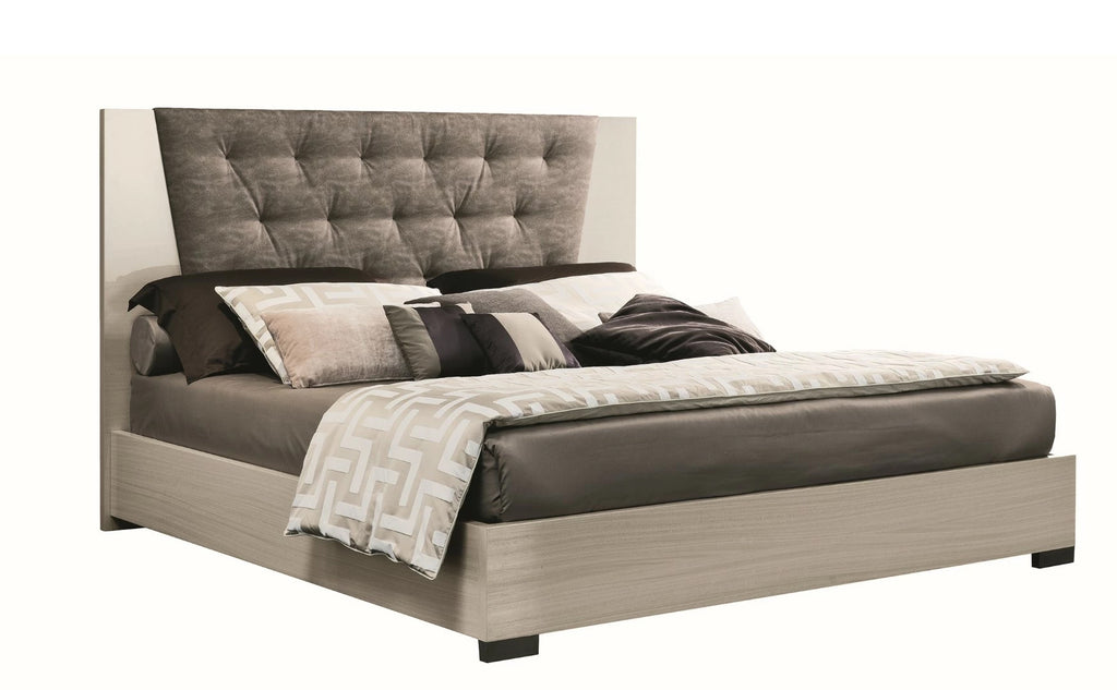 Mont Blanc Bed w/ Upholstered Headboard | Alf Italia