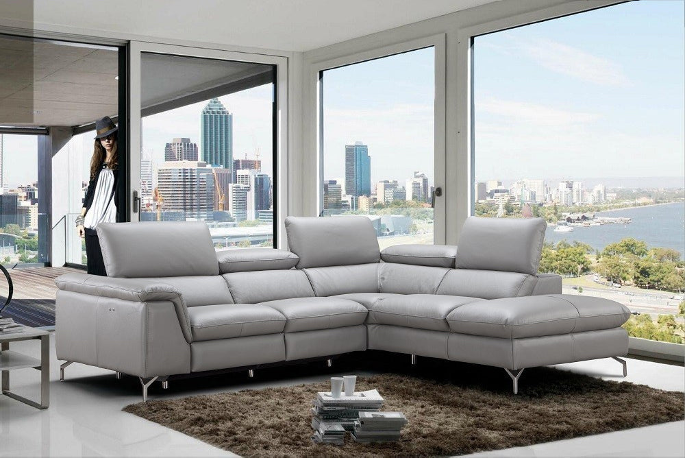 Viola Premium Leather Sectional, J&M Furniture