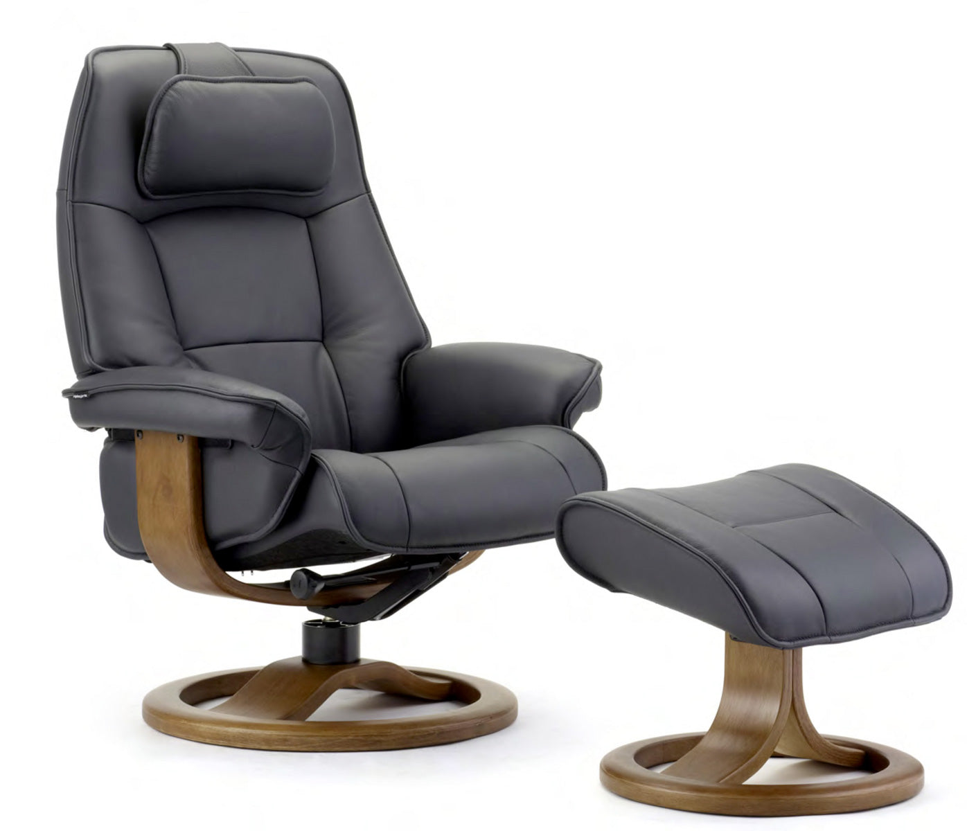 Admiral R Recliner in Black | Fjords