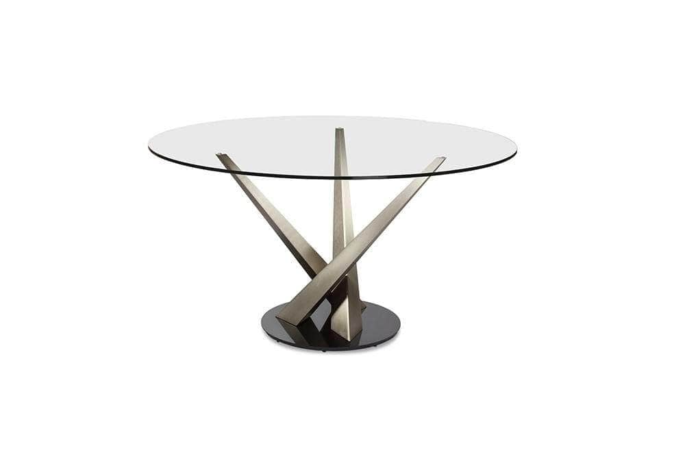 Elite Modern Dining Table 394RND-48 Crystal Dining Table