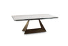 Elite Modern Dining Table Prism Extendable Ceramic Table