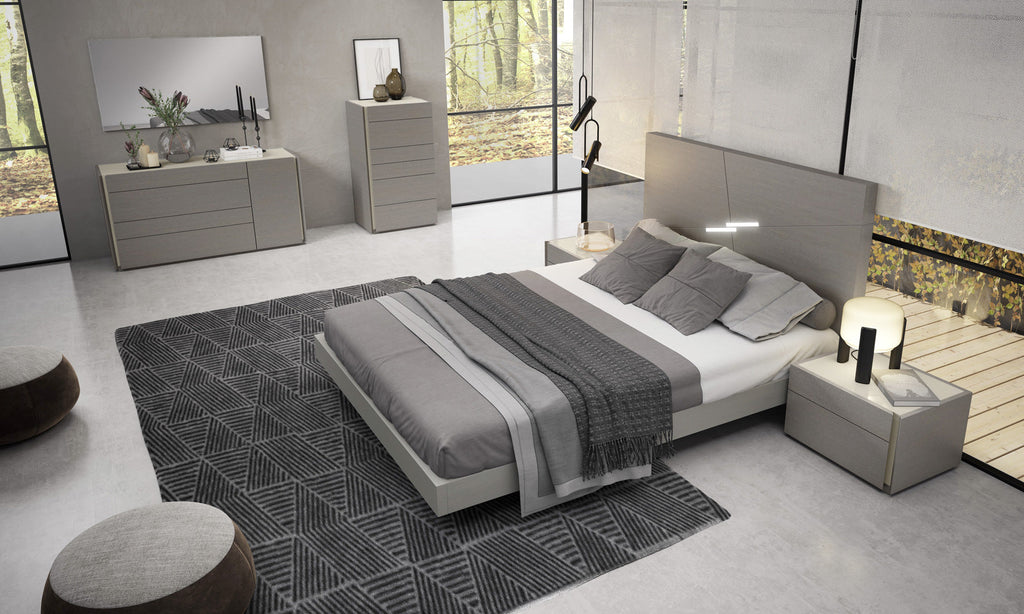 Faro Premium Bed in Grey | J&M Furniture