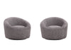 Moon Fabric Chair in Dark Grey | J&M Furniture