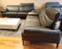 Norma Leather Sofa Collection in Walnut - Open Box