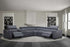 Picasso Motion Sectional in Blue Grey | J&M Furniture