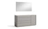 Faro Dresser & Mirror in Grey