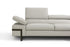 Rimini Italian Leather Sectional in Light Grey (i867)